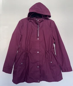 Joules Women  Shoreside Coastal Waterproof Coat- plum- Size 18  - Picture 1 of 22