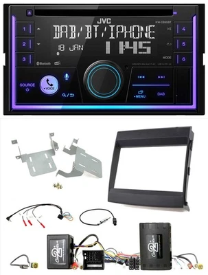 JVC Lenkrad USB 2DIN DAB Bluetooth CD Autoradio für Porsche Cayenne Soundsystem - Bild 1 von 4