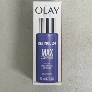 Olay Retinol 24 Max 2X Peptides Night Smoothing Serum 40ml New In Box - Bild 1 von 1