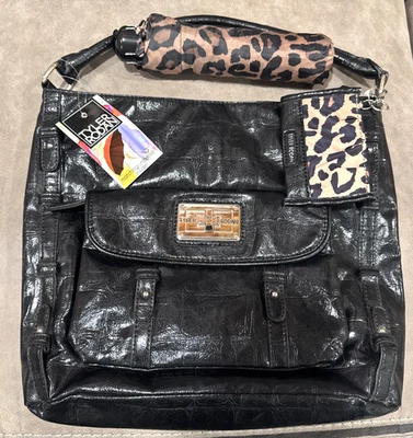 NWT*Tyler Rodan HOBO Black shoulder bag*Leopard lining* Umbra*Coin Bag* - Image 1 of 4