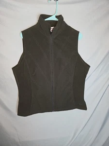 COLUMBIA Mujeres Verde Talla L Cremallera Completa Poliéster Cuello Simulado Chaleco Informal Exterior  - Imagen 1 de 9