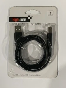 USB Printer Cable USB 2.0 A Male to B Male Cord Brother Canon Epson Dell Xerox - Picture 1 of 3