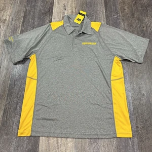 NWT Sport-Tek CATERPILLAR Mens Short Sleeve Gray Contender Golf Polo Size XL - Picture 1 of 12
