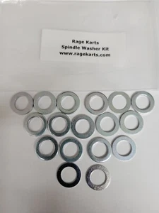RACING GO KART RAGE SPINDLE WASHER KIT SUSPENSION STEERING ALIGNMENT ADJUSTMENT - Picture 1 of 1