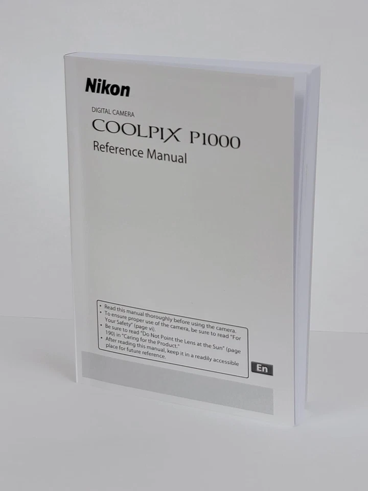 Libro de instrucciones para propietarios Nikon Coolpix P1000 P1000 NUEVO Foto 1 de 1