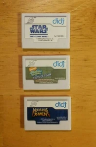 Lot of 3 Leap Frog Didj Games: Sponge Bob, Star Wars Clone Wars, X Men Wolverine - Picture 1 of 3