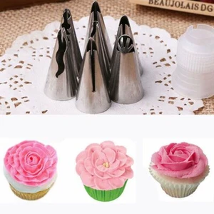 8PCS Open Star Icing Piping Nozzle Cake Decorating Pastry Tip Tool Large Set - Picture 1 of 7