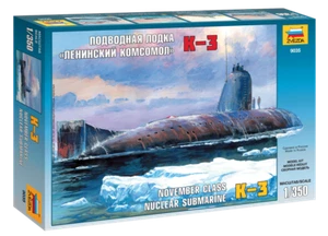 Modellino nave e accessori 1/350 nuclear submarine k-3 zvezda 9035 scala 1:350 - Foto 1 di 2