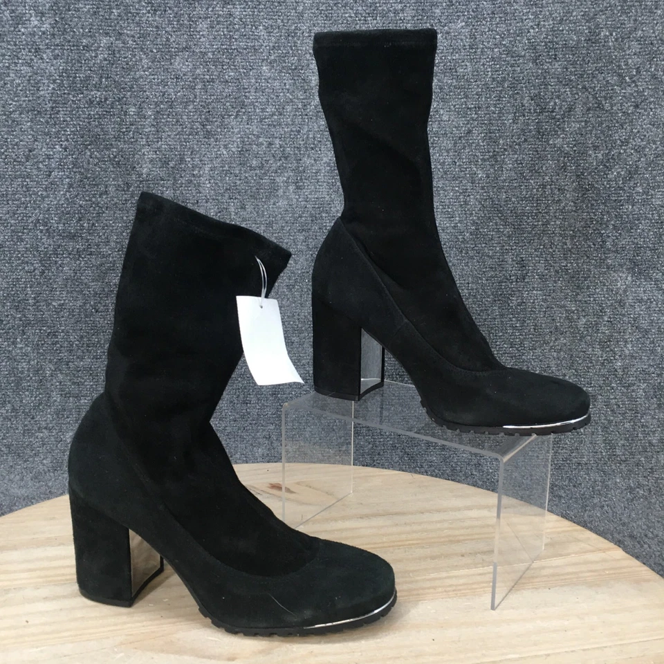 Botas Rachel Zoe para mujer 7 botas de media pantorrilla zapatos de salón tacones altos negros Foto 1 de 4