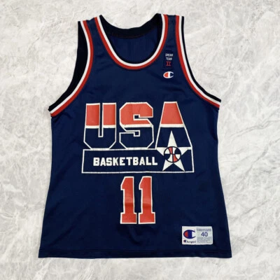 VTG NBA KEVIN JOHNSON #11 OLYMPIC DREAM TEAM USA JERSEY SIZE 40 - Image 1 of 4