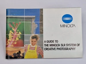 Minolta Original Guide To The SLR System Of Creative Photography Booklet - Picture 1 of 9