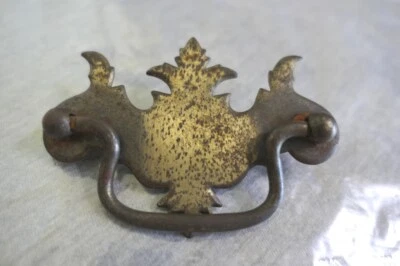 Vintage Iron Metal Pineapple Cabinet Dresser Sideboard Drawer Pull Handle 3.75" - Image 1 of 4