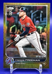 2022 TOPPS CHROM BEN BALLER FREDDIE FREEMAN GOLDREFRAKTOR/50 - ATLANTA BRAVES - Bild 1 von 3