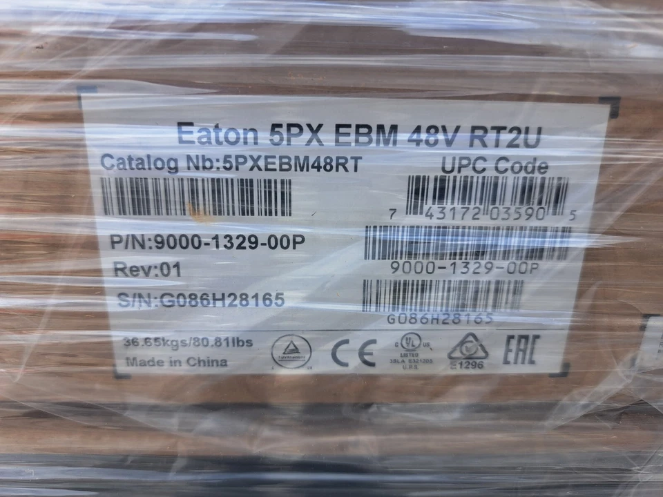 Eaton UPS External Battery Module 5PX EBM 48V RT2U FOR 5PX 1500/2000 5PXEBM48RT - Image 1 of 4