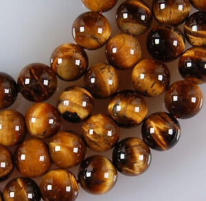 Natural 6mm African Roar Tiger's Eye Round Loose Beads 15" Strand