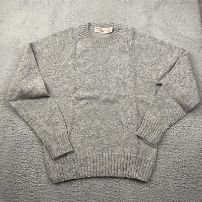 Fox Collection Wool Blend Gray Pullover Sweater Size Medium Vintage Foto 1 de 4