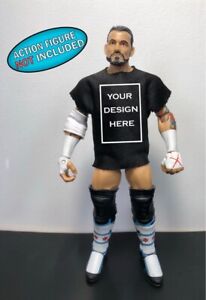 Custom WWE/AEW Action Figure T-Shirt