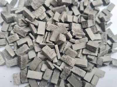 1:35 Scale Diorama Building War Gaming 275 Grey Dry Stone Wall Blocks Bricks  - Image 1 of 4