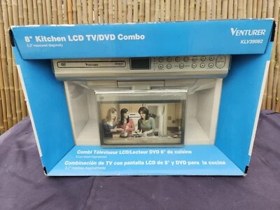 NEW Sealed  Venturer KLV39082 8" DVD TV HD LCD Television Counter Cabinet Radio  - Image 1 of 4
