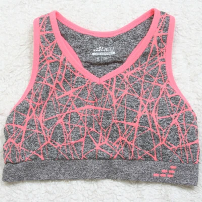 Camiseta sin mangas sujetador deportivo acolchado inalámbrico gris naranja BCG para mujer WS441 Foto 1 de 4