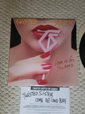 Twisted Sister Love Is For Suckers LP All Original See Photos  - Image 1 of 4