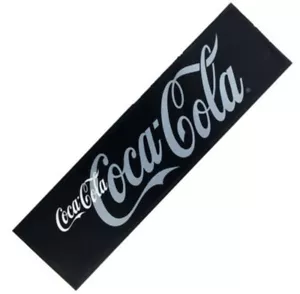 Coca Cola schwarz/silber/weiß Bar Nassstop Läufer 900 mm x 240 mm (pp) - Bild 1 von 1