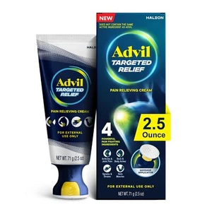 Advil Targeted Relief Pain Relieving Cream 2.5 oz with Massage Applicator - Picture 1 of 13