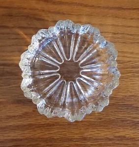 VTG 1960s Hazel Atlas Fluted Nesting Ashtray 4.25in - Picture 1 of 6
