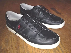 POLO SCHUHE HERREN GRÖSSE 12 SCHWARZ ROT HERREN - Bild 1 von 2