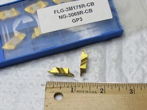 TOOL-FLO FLG-3M175R-CB (NG-3069R-CB) TOP NOTCH STYLE GROOVING CARBIDE INSERTS - Picture 1 of 2