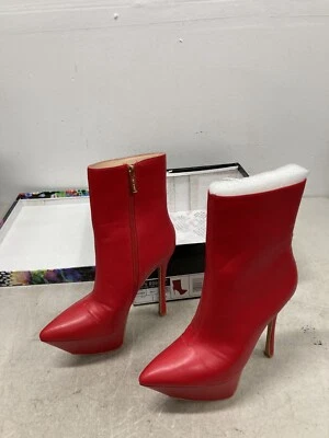 Tacones de bota rojos Cape Robin Busaba talla 5,5 Foto 1 de 4