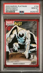 Moon Knight #104 Red Rainbow PSA 10 Upper Deck 2023 Marvel Platinum - Picture 1 of 3