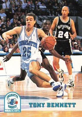 Tony Bennett 1993 Hoops #17 Charlotte Hornets - Image 1 of 2