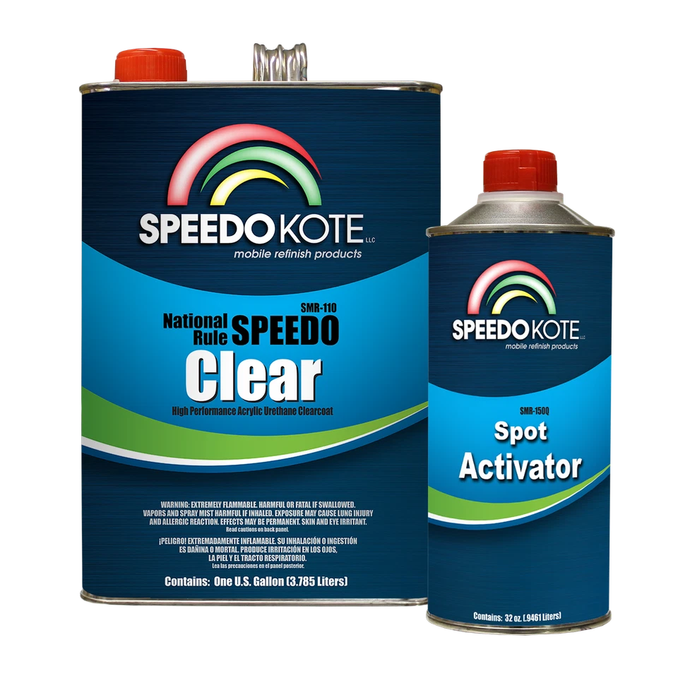 Extremely Fast Dry Clear Coat, 4:1 mix Spot Clearcoat Gallon Kit, SMR-110/150 - Image 1 of 1
