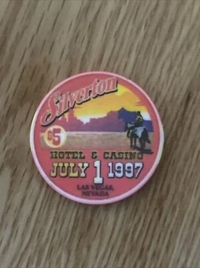 Silverton Casino Las Vegas JULY 1, 1997 $5 Chip RARE - Picture 1 of 3