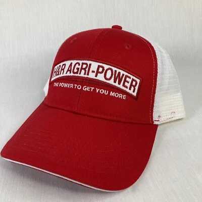 Sombrero Case IH Agriculture Meshback Rojo Blanco Gorra Farmer H&R Agri-Power Foto 1 de 4