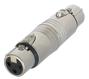 Neutrik XLR NA3FF - Gender Changer / Adaptor - Female XLR to Female XLR - Picture 1 of 3