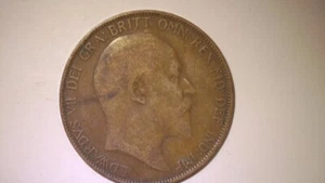 1906 Great Britain 1 Penny - Edward VII - 31mm 10263 - Picture 1 of 2