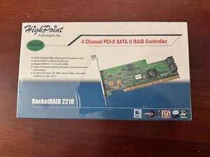 Highpoint RocketRAID 2210 4-Channel PCI-X SATA 3Gb/s RAID Controller - Picture 1 of 5