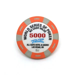 WSOP WORLD SERIES OF POKER TOURNAMENT CHIP BJ $5000 RIO CASINO LAS VEGAS, NEVADA - Bild 1 von 1