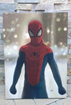 Spider-man Realistic Canvas Poster (Limited Edition) 45.5cm/ width 33.5cm/  - Image 1 of 4