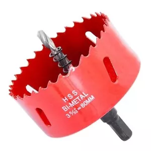 HSS Bi-Metall 80 mm 3 -5/32" Lochsäge Bohrer für Holz, PVC, Gipskartonplatten - Bild 1 von 2