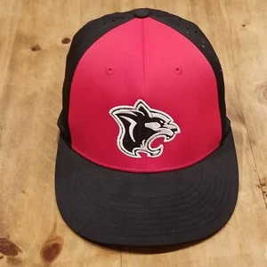 Richardson Baseball Hat Cap Size XS/SM Youth Kids Boys Wild Cat Logo Red Black - Picture 1 of 10