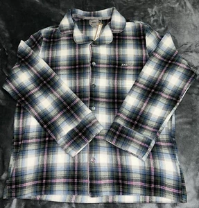 3X Skims fleece plaid sleep Pajama Set ST-PNS-4087 Button Up Only NWOT - Picture 1 of 6