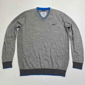 Nike Tour Performance Upper Iowa Golf Pullover Herren Large grau V-Ausschnitt Merinowolle - Bild 1 von 13