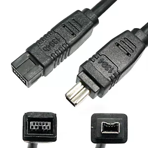 FireWire Kabel IEEE Stecker 1394B 9pol St/1394A 4pol St bis 800 Mbit Camcorder - Bild 1 von 12