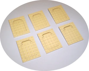 6 Used Lego Tan Trap Door Knight Castle 30041 - 30042 - Picture 1 of 2