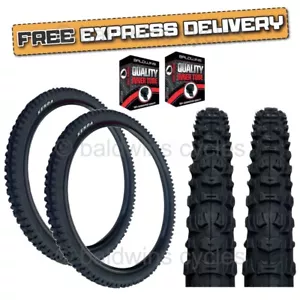 Kenda 26 x 2.10 Mountain Bike Black TYREs / TUBEs K-816 + FREE MINI PUMP - Picture 1 of 17
