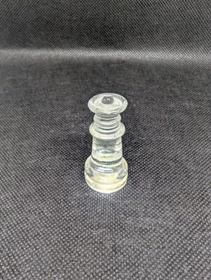 Pieza de ajedrez Queen de vidrio transparente (ver fotos para ver el tamaño exacto) Foto 1 de 4