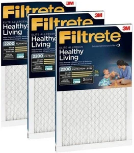 Filtrete Healthy Living Elite Allergen Reduction Filter MPR 2200 16x20x1 3pack - Picture 1 of 1